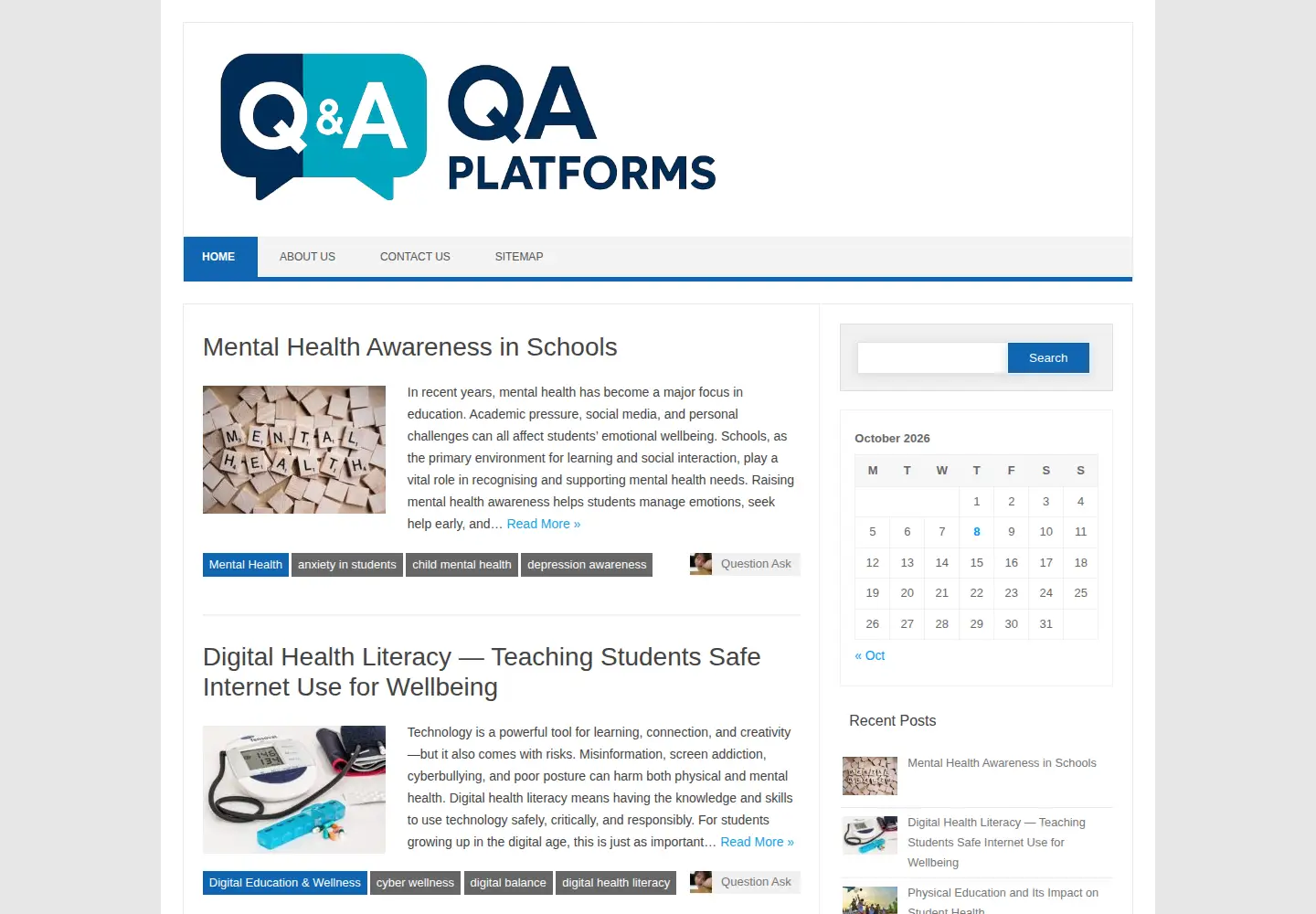 Screenshot of qa-platforms.com