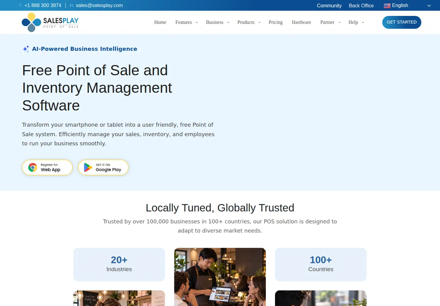 Screenshot of salesplaypos.com