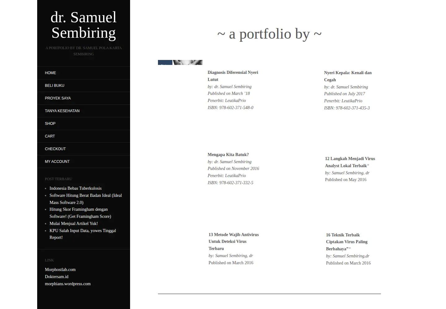 Screenshot of samuelkarta.com