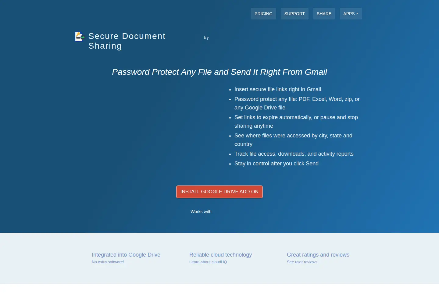 Screenshot of secure-document-sharing.com