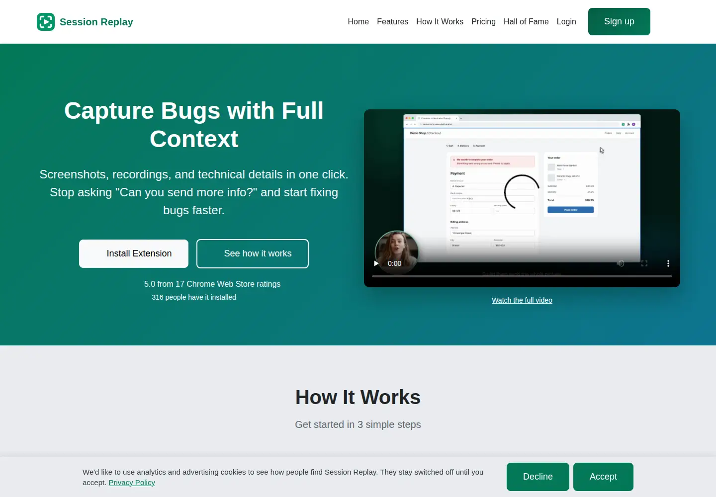 Screenshot of session-replay.com