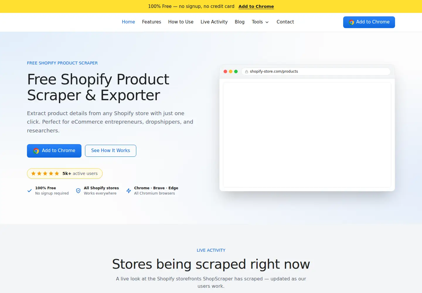 Screenshot of shopproductscraper.com