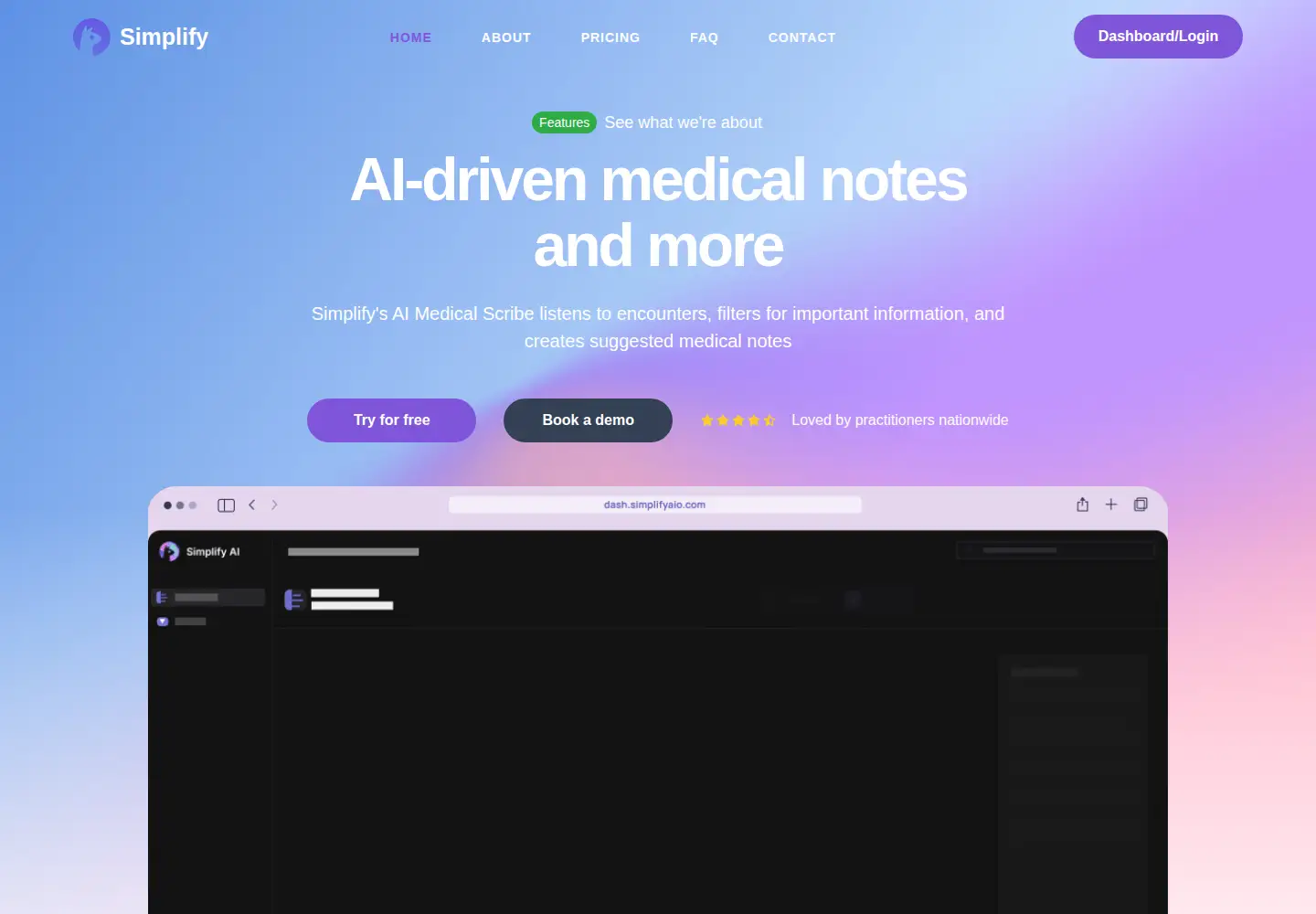 Screenshot of simplifyaio.com