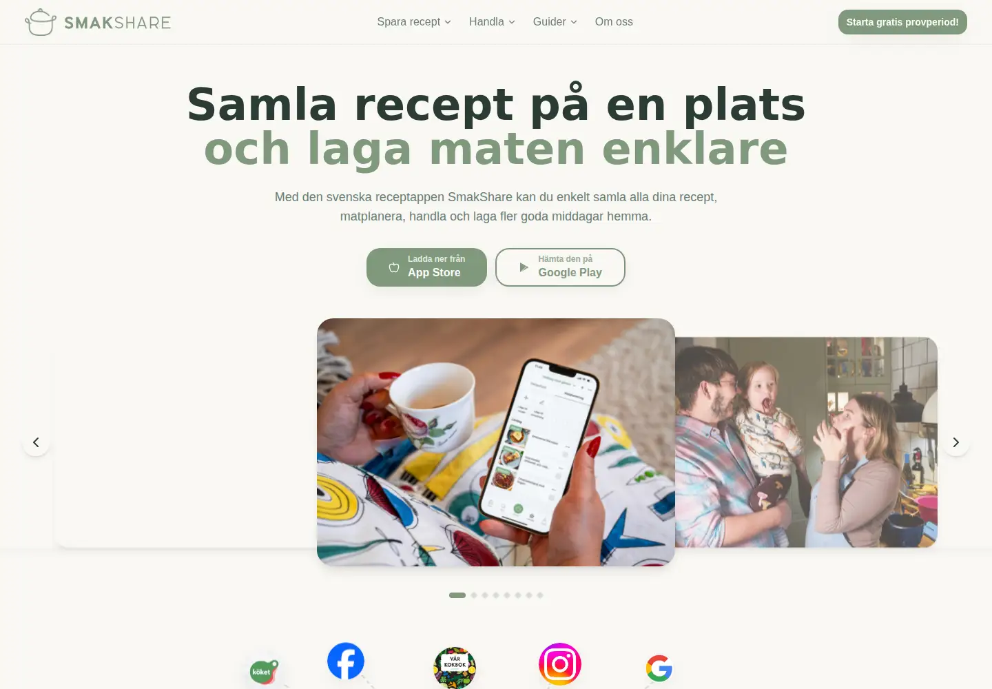 Screenshot of smakshare.com