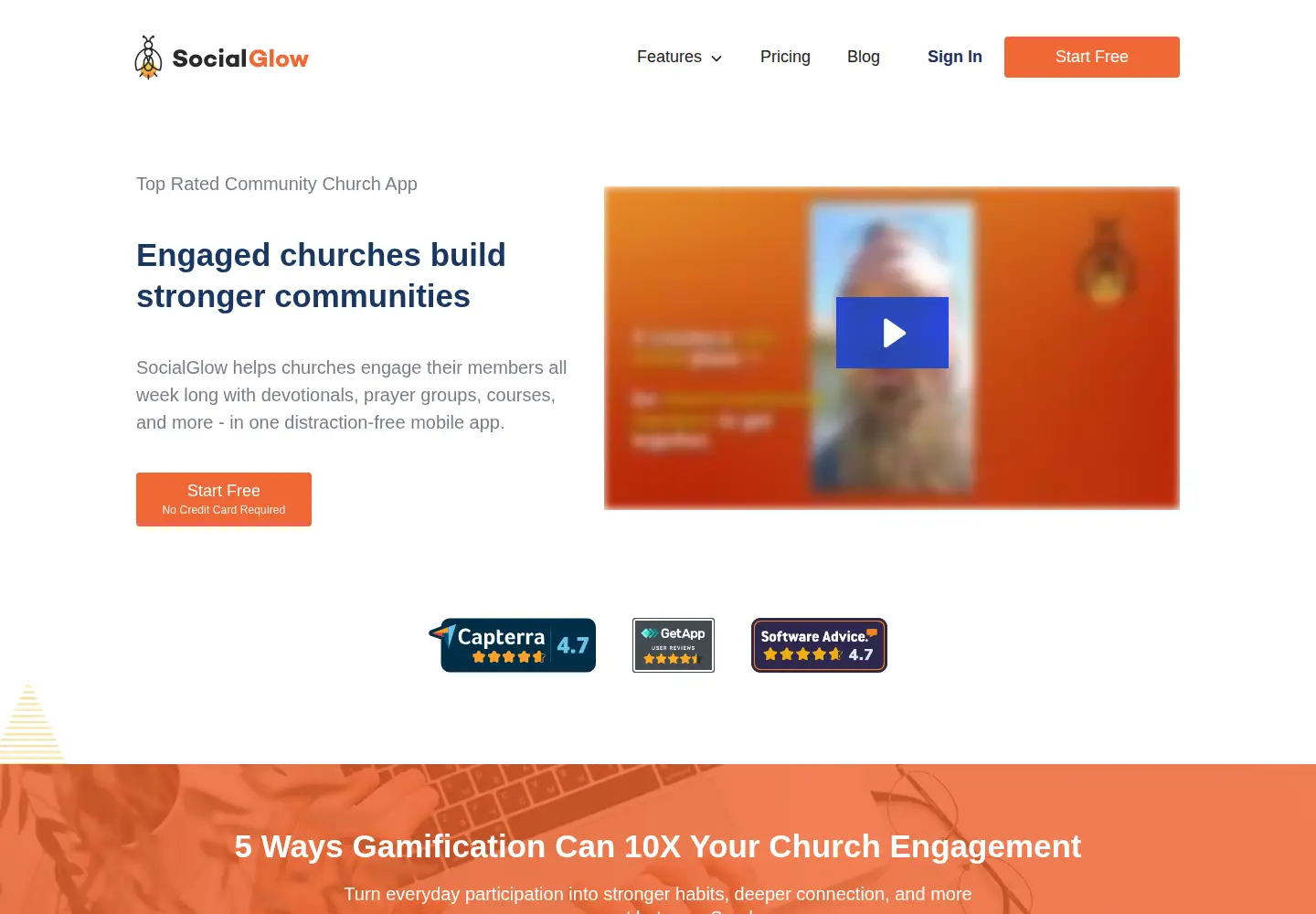 Screenshot of socialglow.com
