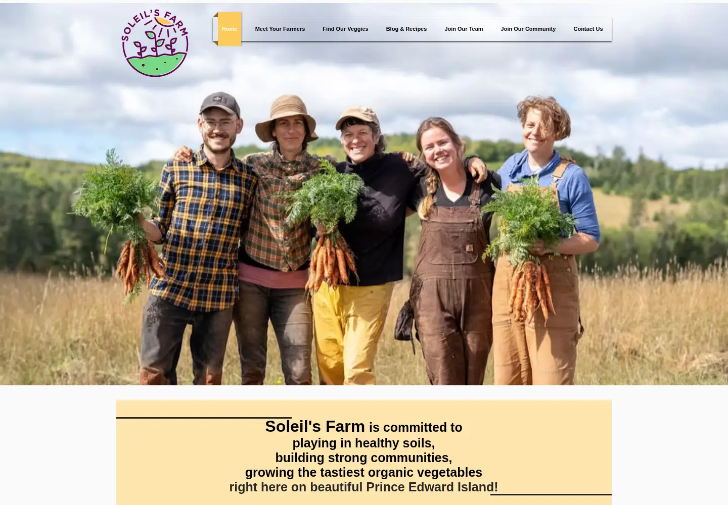 Screenshot of soleilsfarm.com