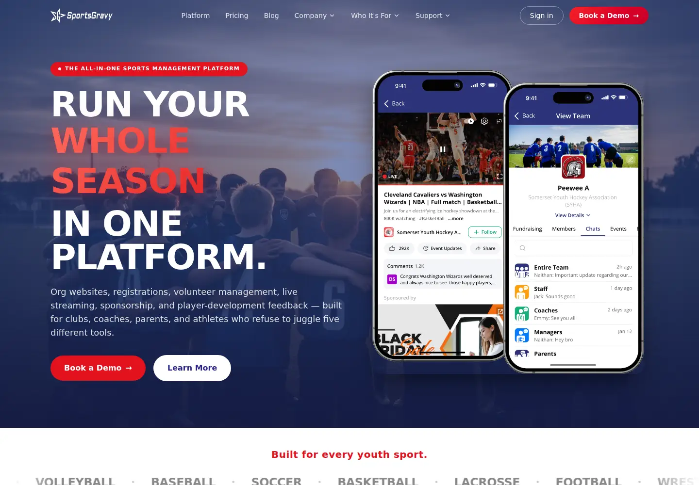 Screenshot of sportsgravy.com