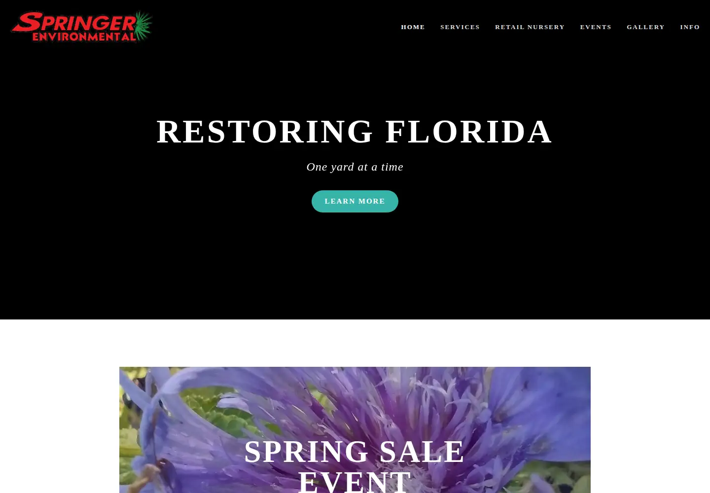 Screenshot of springerenvironmental.com