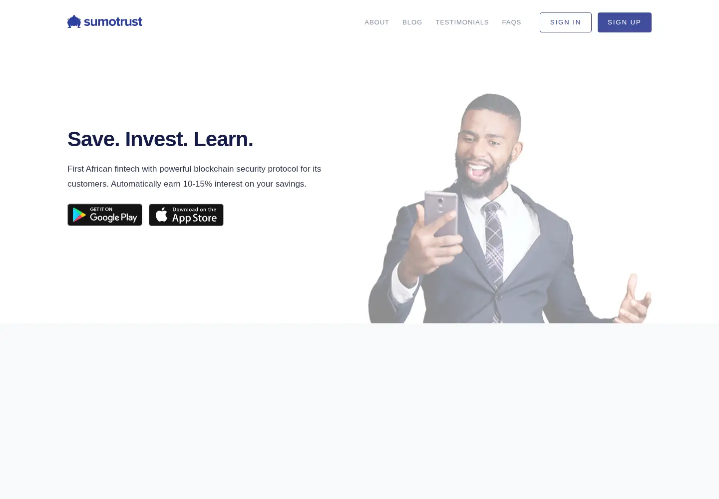 Screenshot of sumotrust.com
