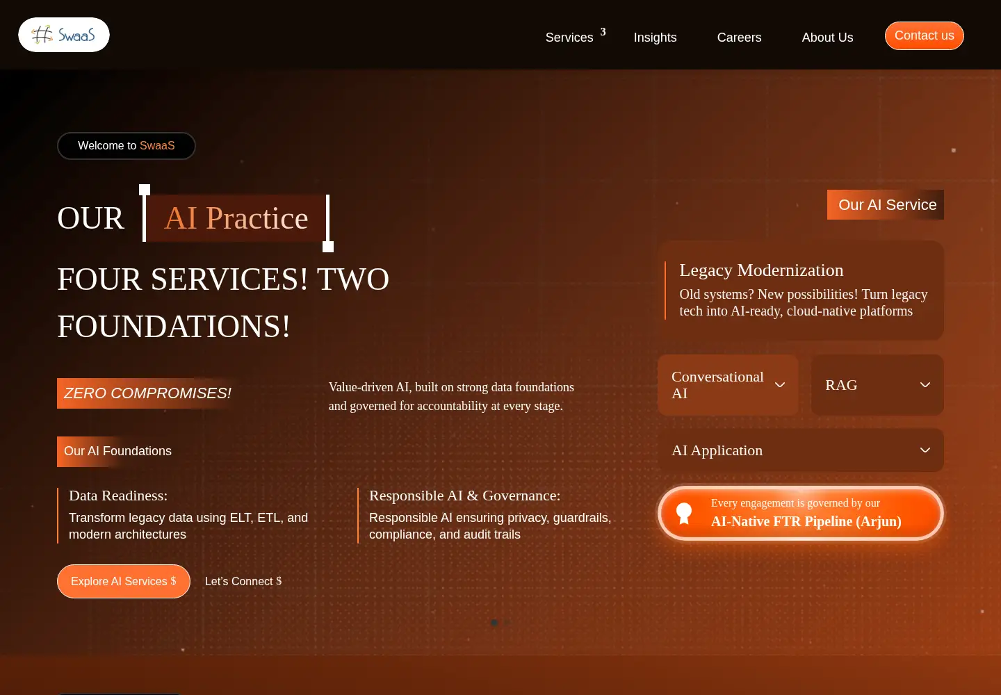 Screenshot of swaasitsolutions.com