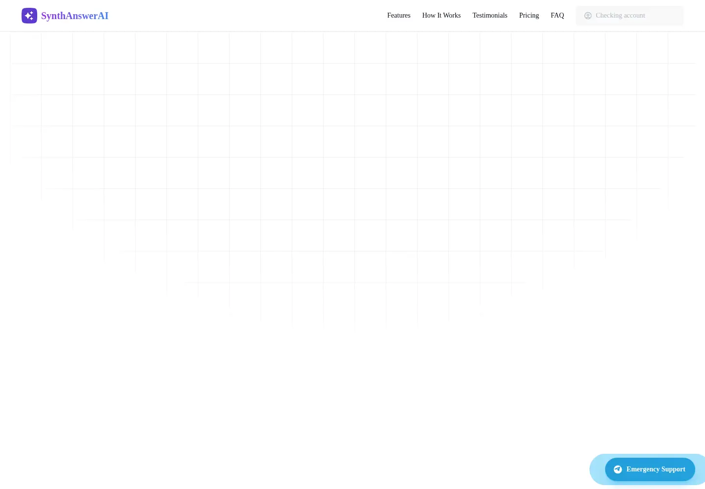 Screenshot of synthanswerai.com