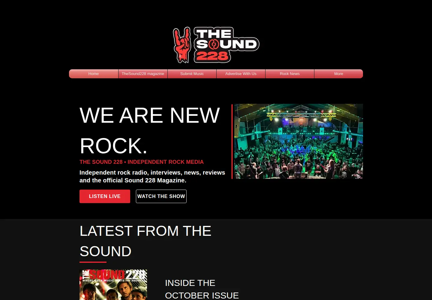 Screenshot of thesound228.com