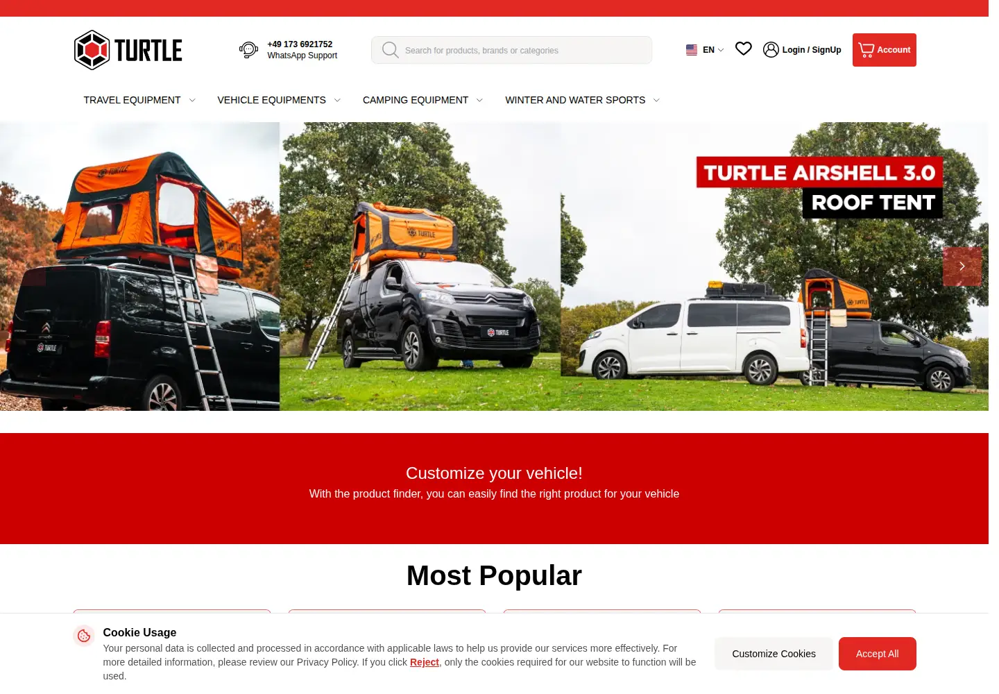 Screenshot of turtlecancarry.com
