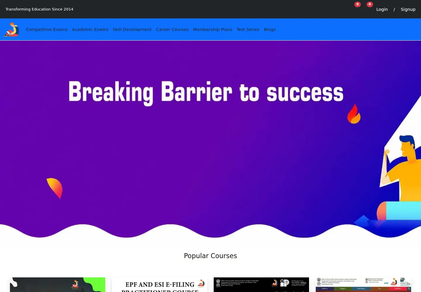 Screenshot of tyariexamki.com