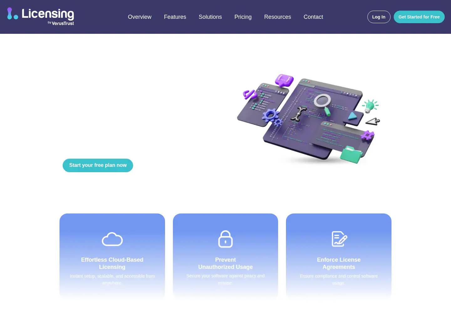 Screenshot of verustrust-licensing.com