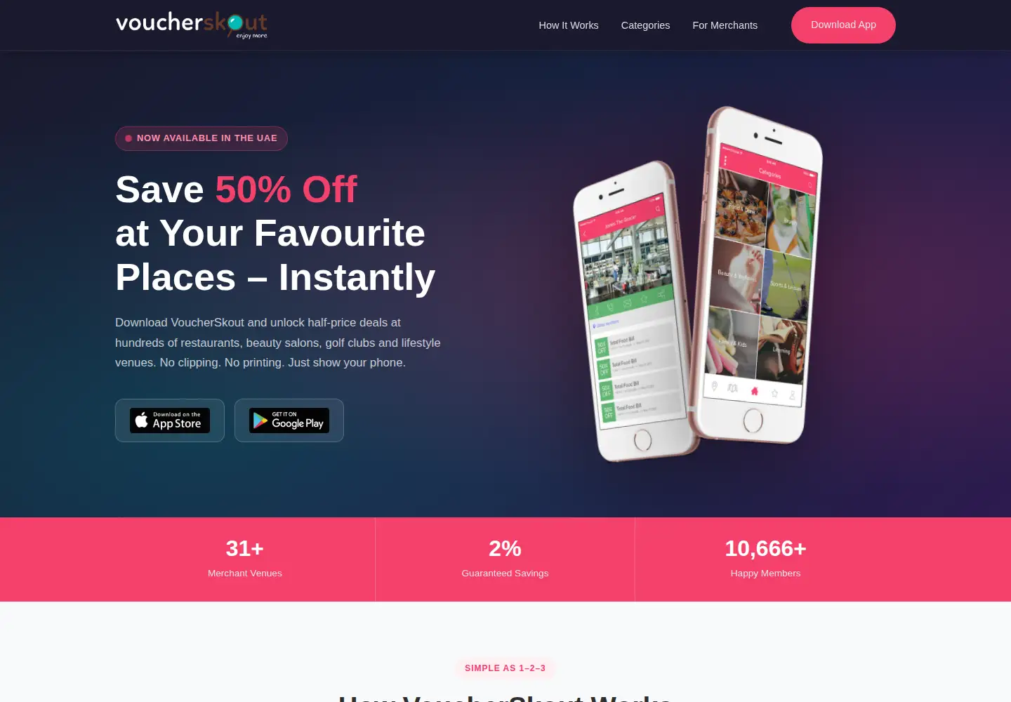Screenshot of voucherskout.com