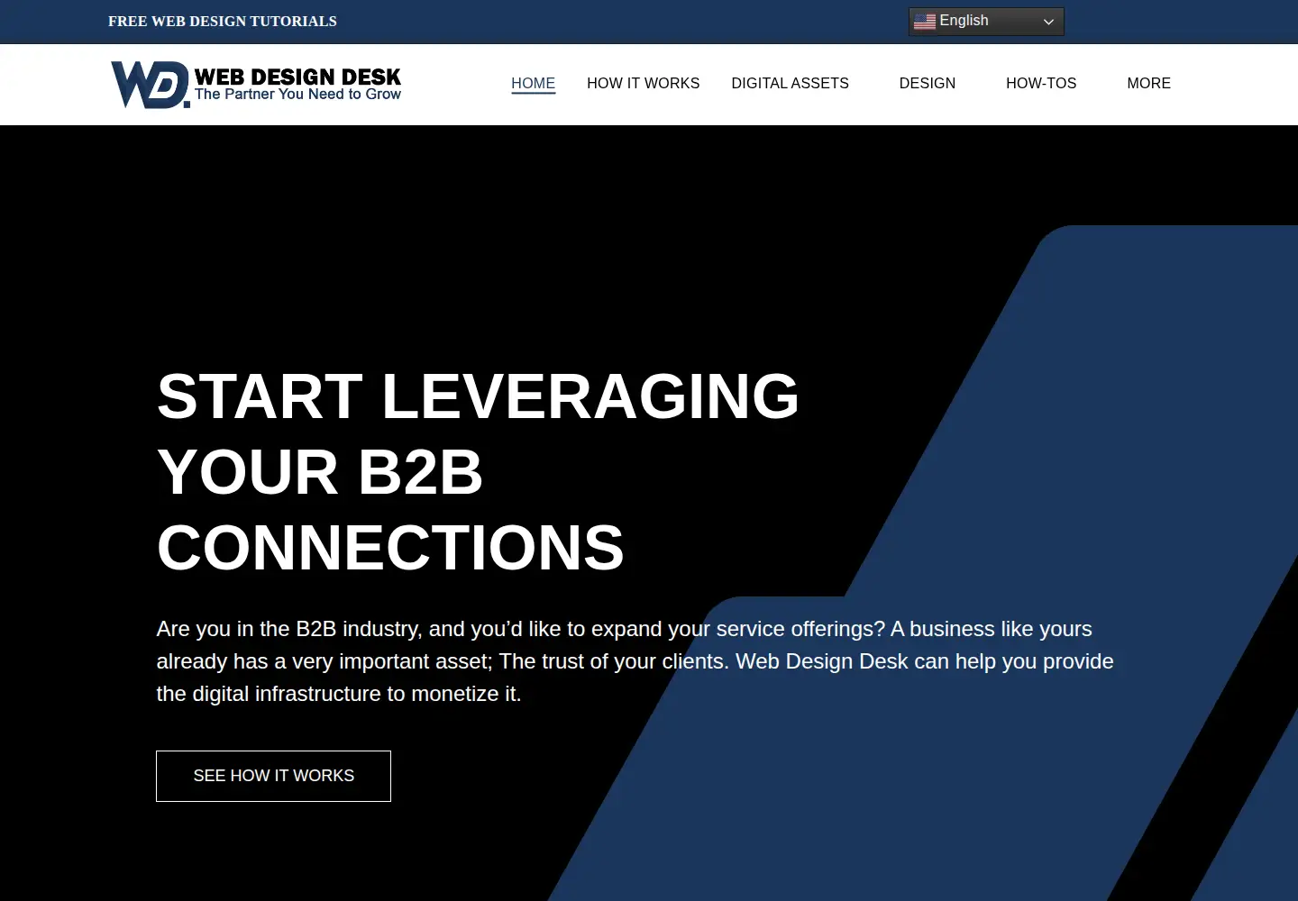 Captured homepage of webdesigndesk.com in the current scan