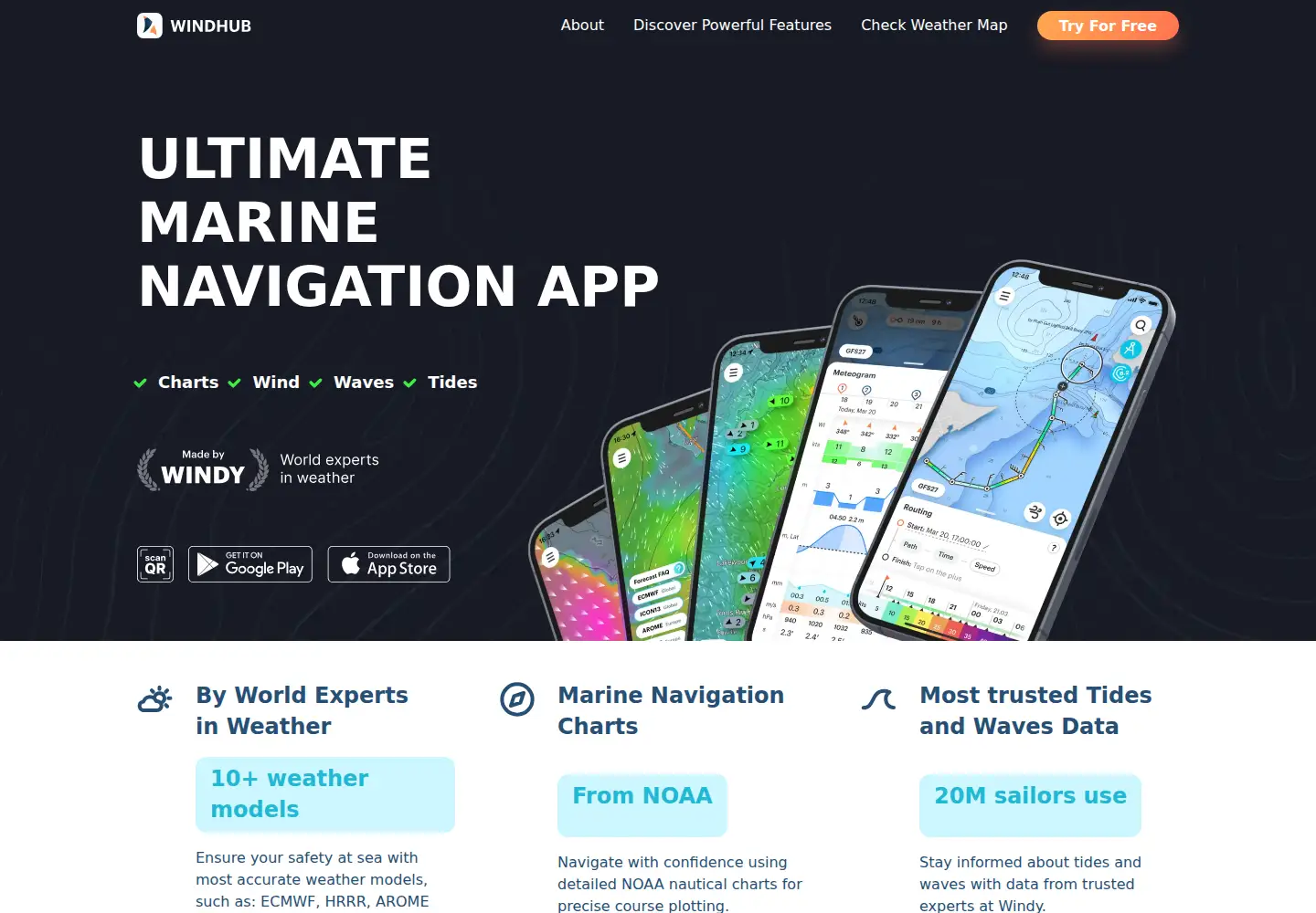 Screenshot of windhub.com