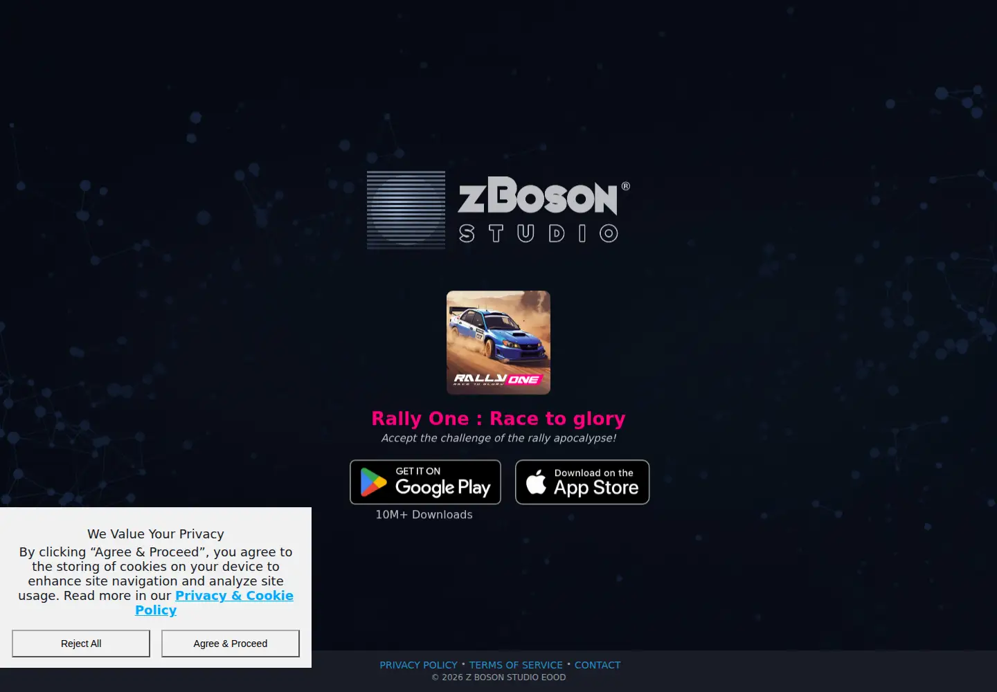 Captured homepage of zbosonstudio.com in the current scan