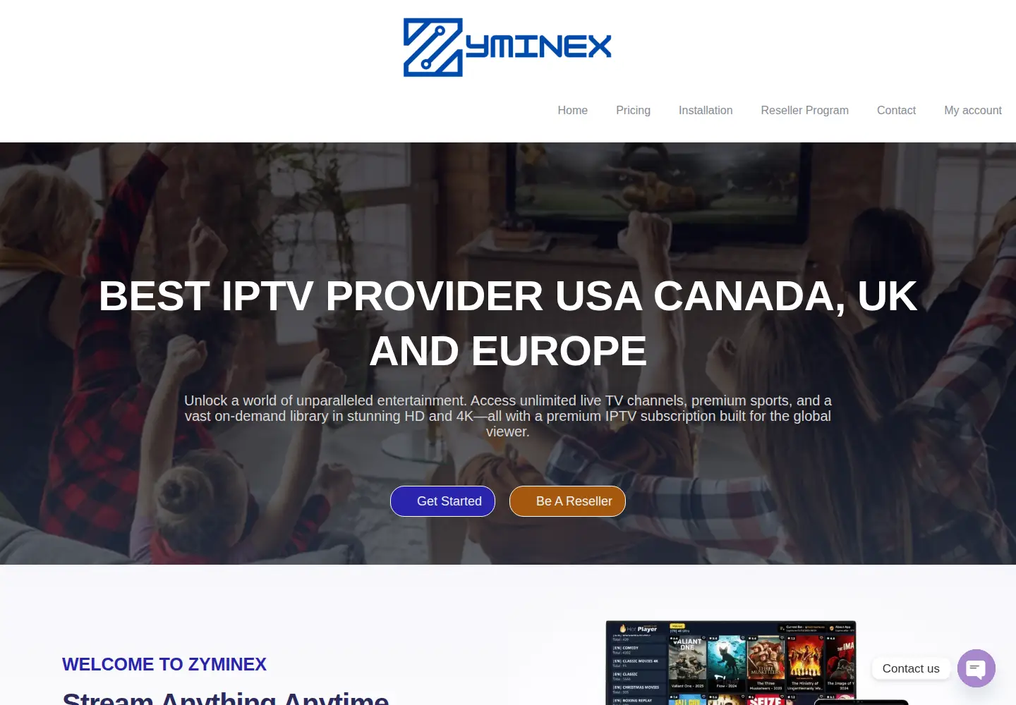 Screenshot of zyminex.com