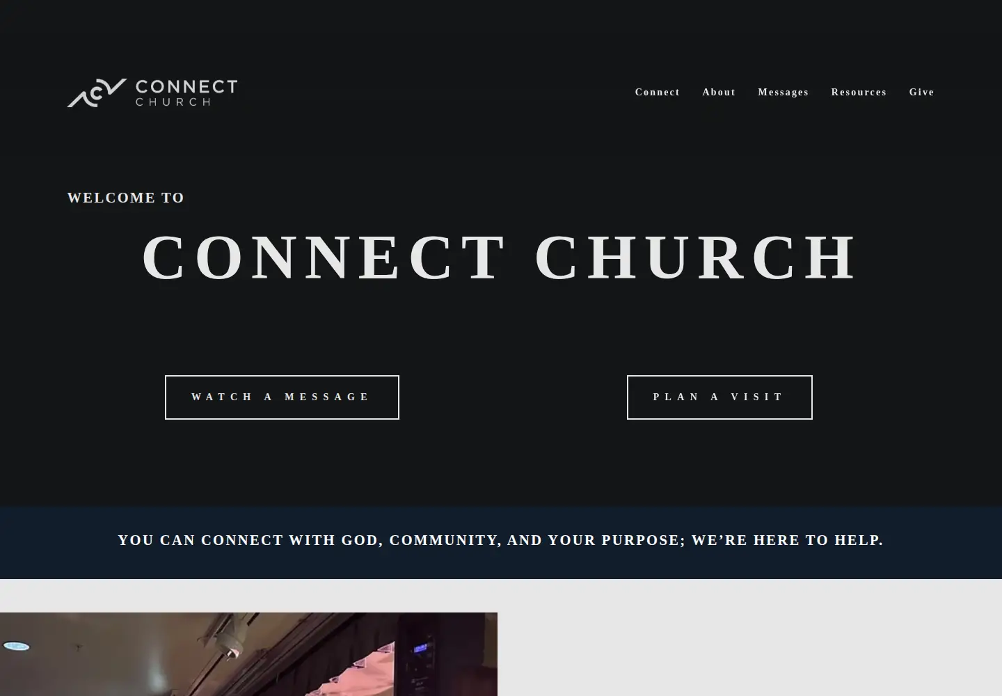 Screenshot of connectchurch.community