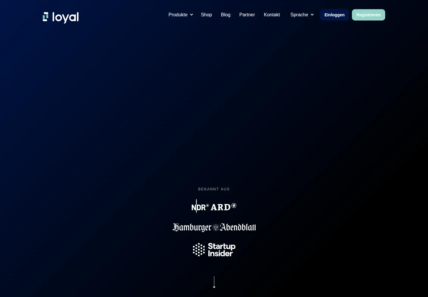 Screenshot of loyal.contact