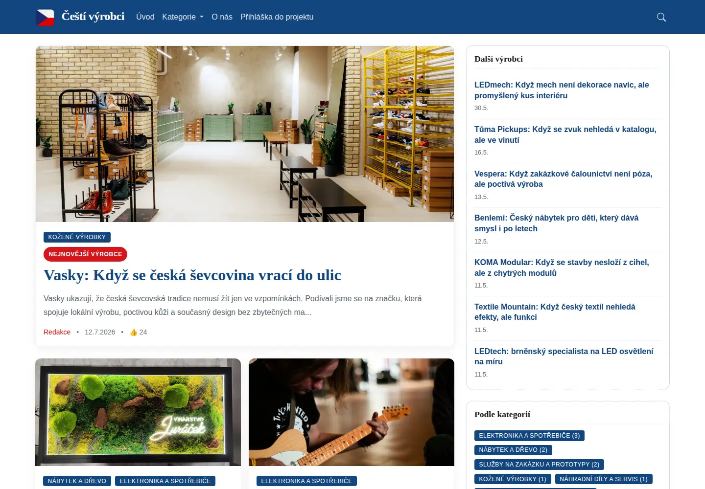 Screenshot of cestivyrobci.cz