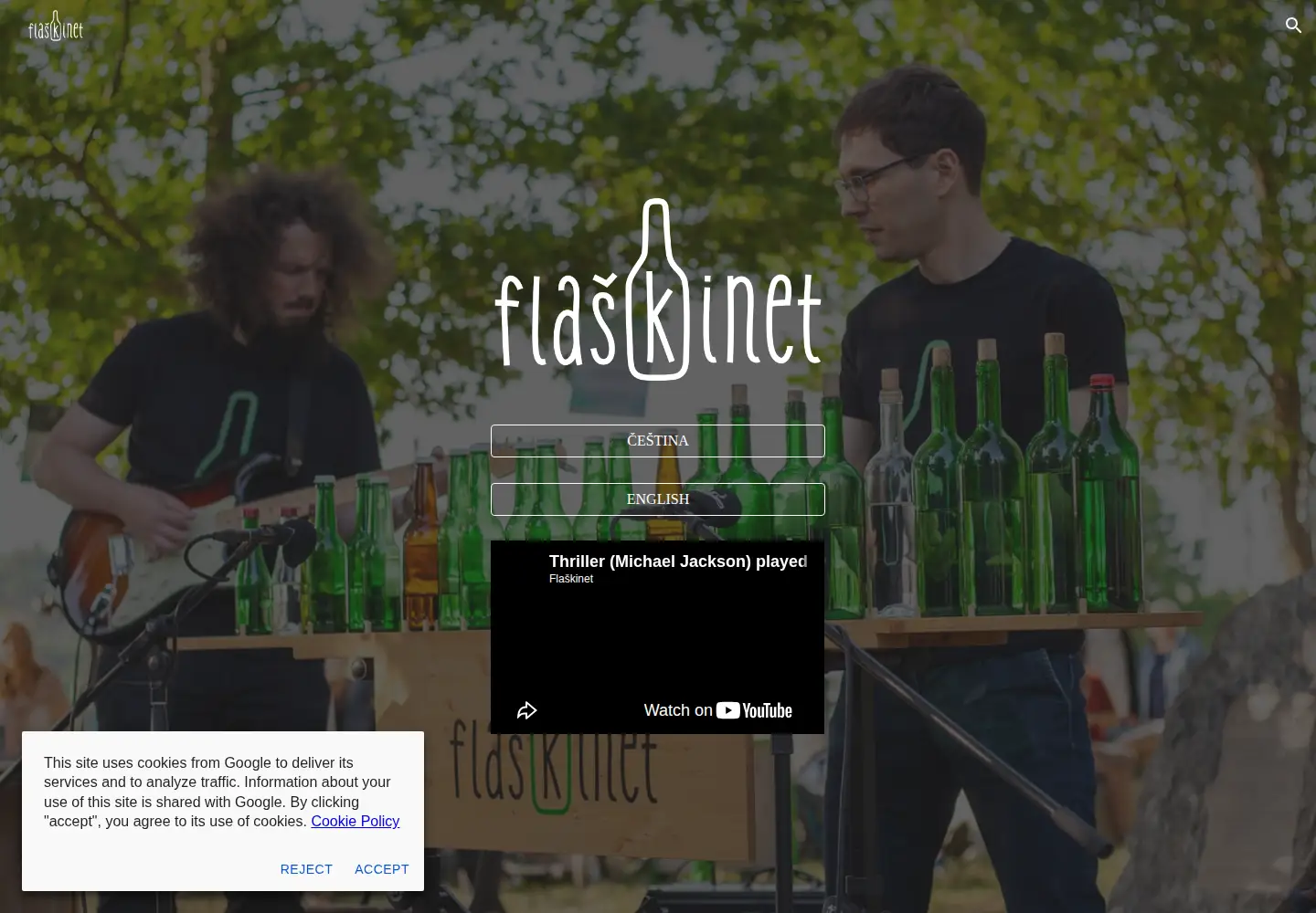 Screenshot of flaskinet.cz