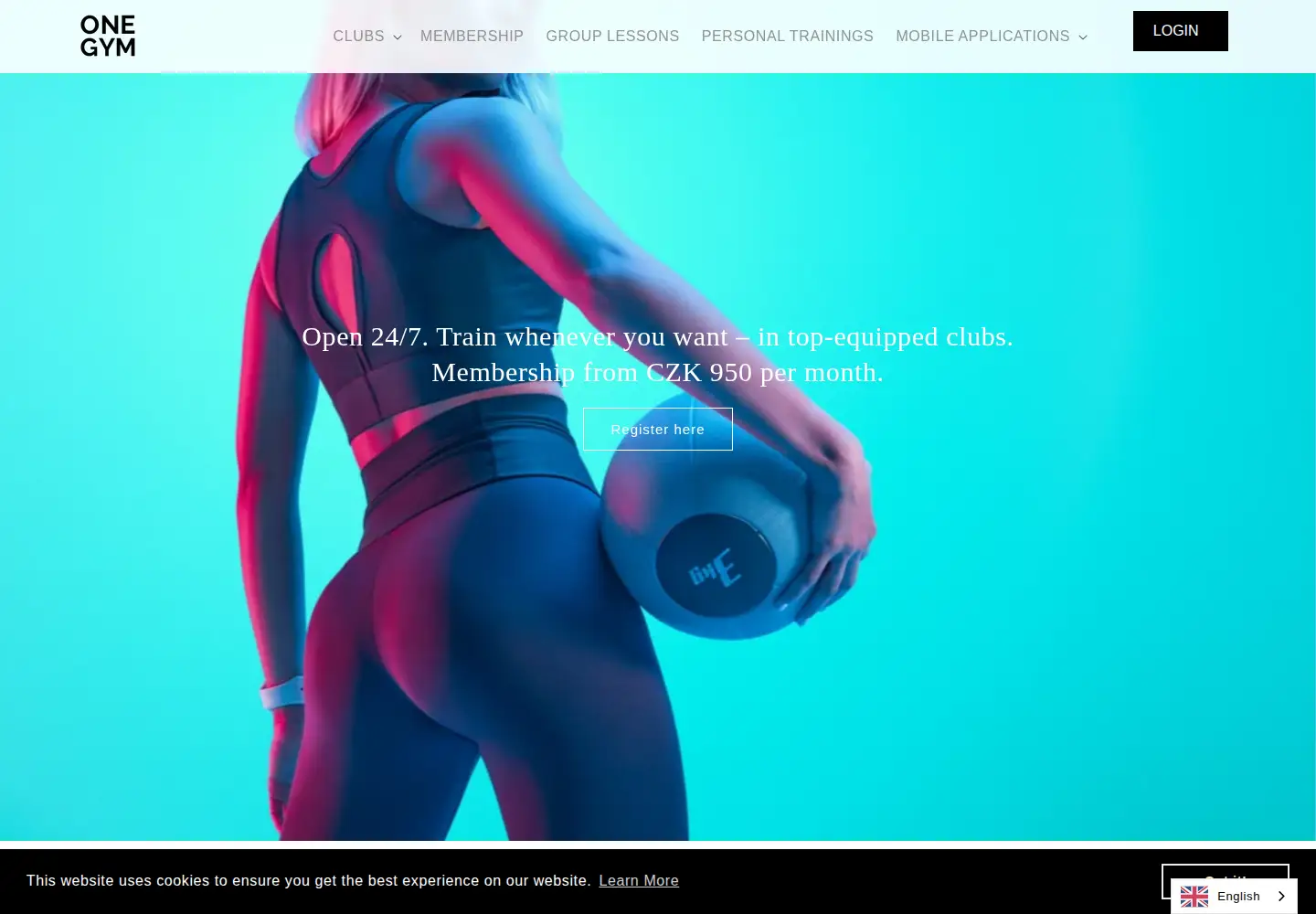 Screenshot of onegym.cz