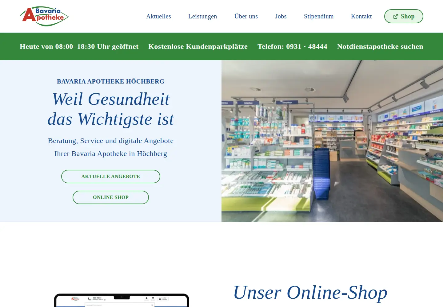 Screenshot of bavaria-apo.de