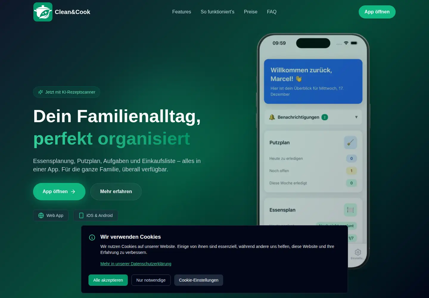 Screenshot of clean-cook.de