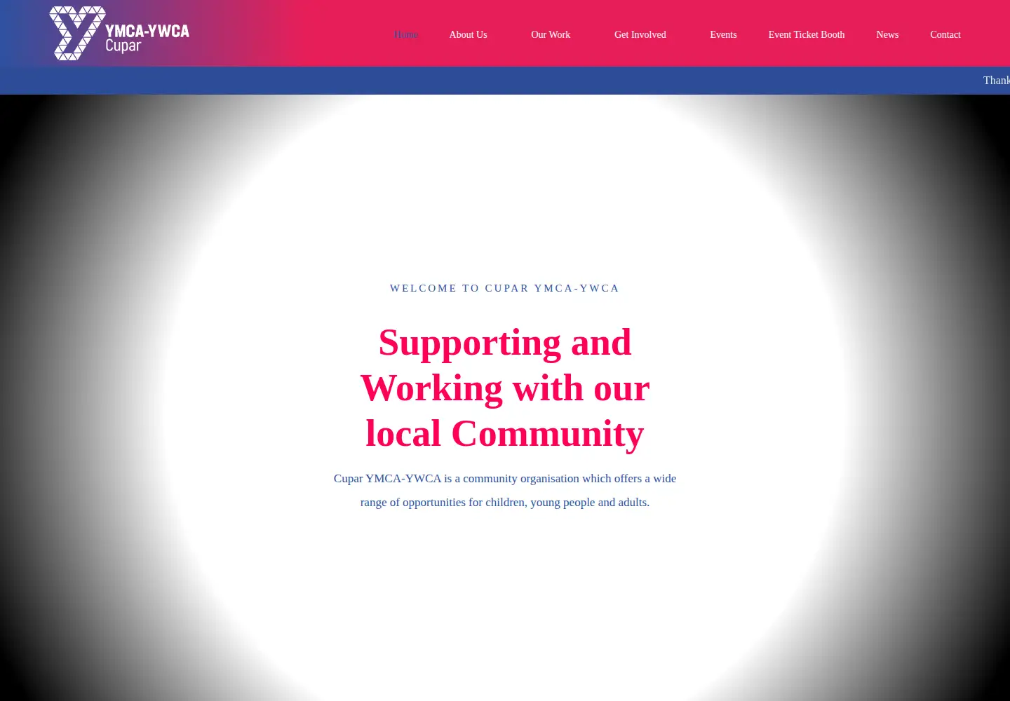 Captured homepage of cuparymca-ywca.org.uk in the current scan