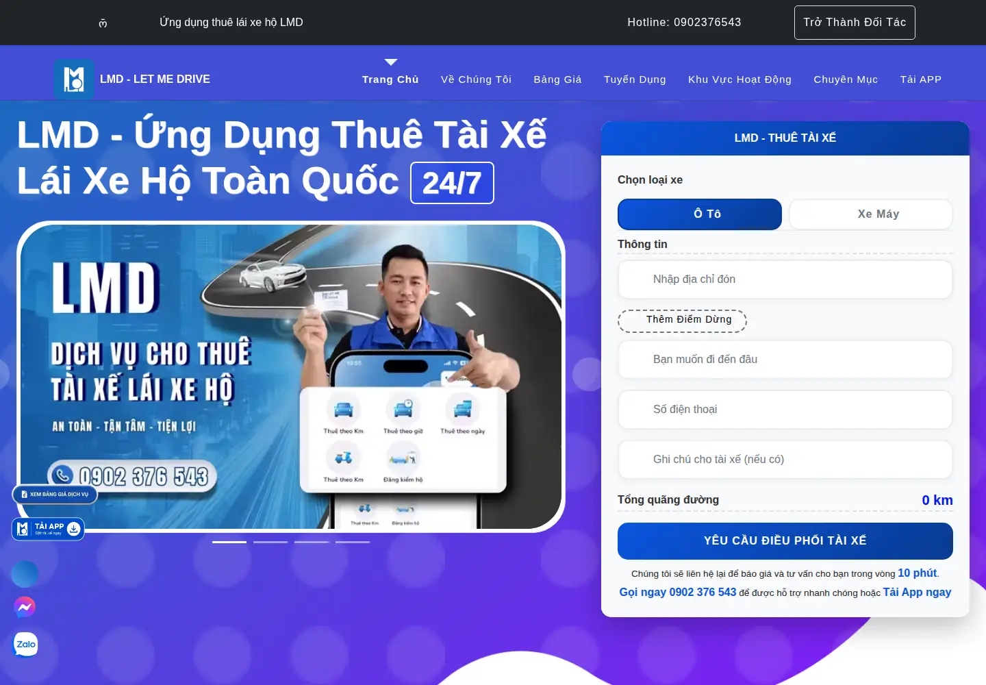 Captured homepage of lmd.vn in the current scan