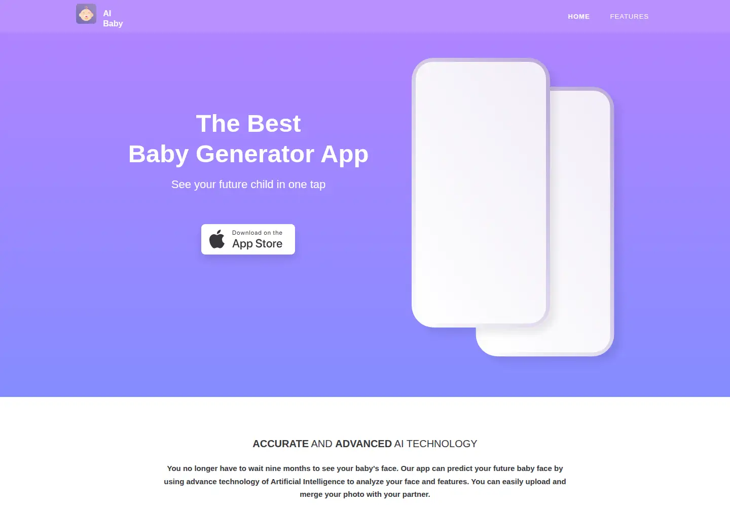 Screenshot of futurebabyapp.xyz