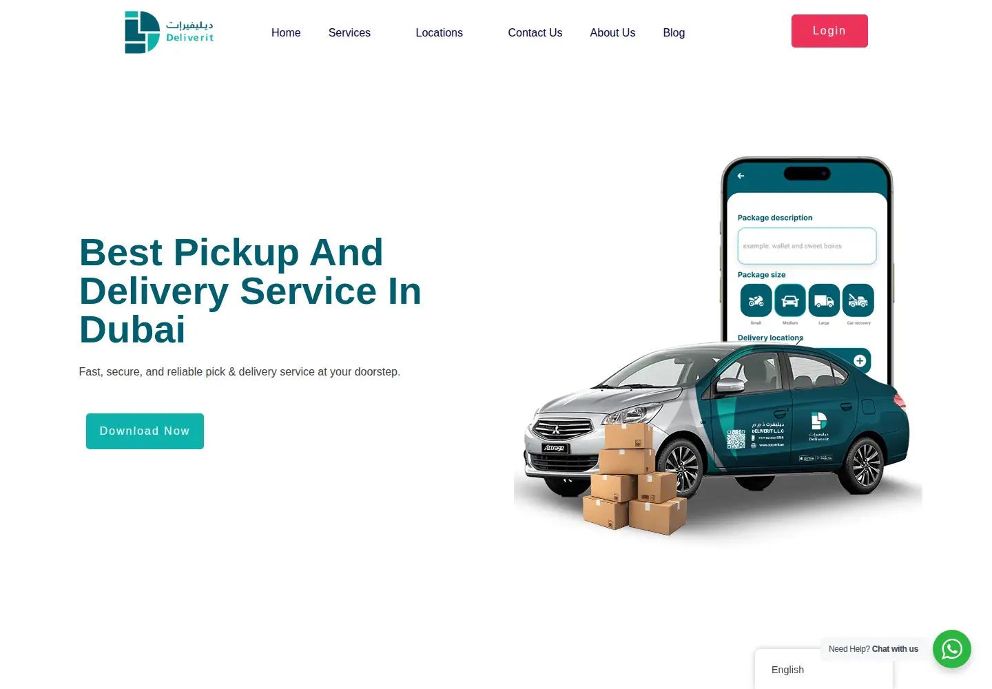 Screenshot of deliverit.ae