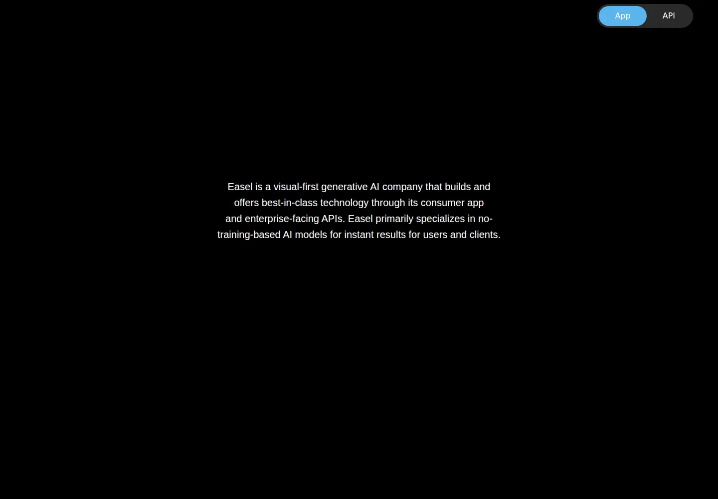 Screenshot of easelapps.ai