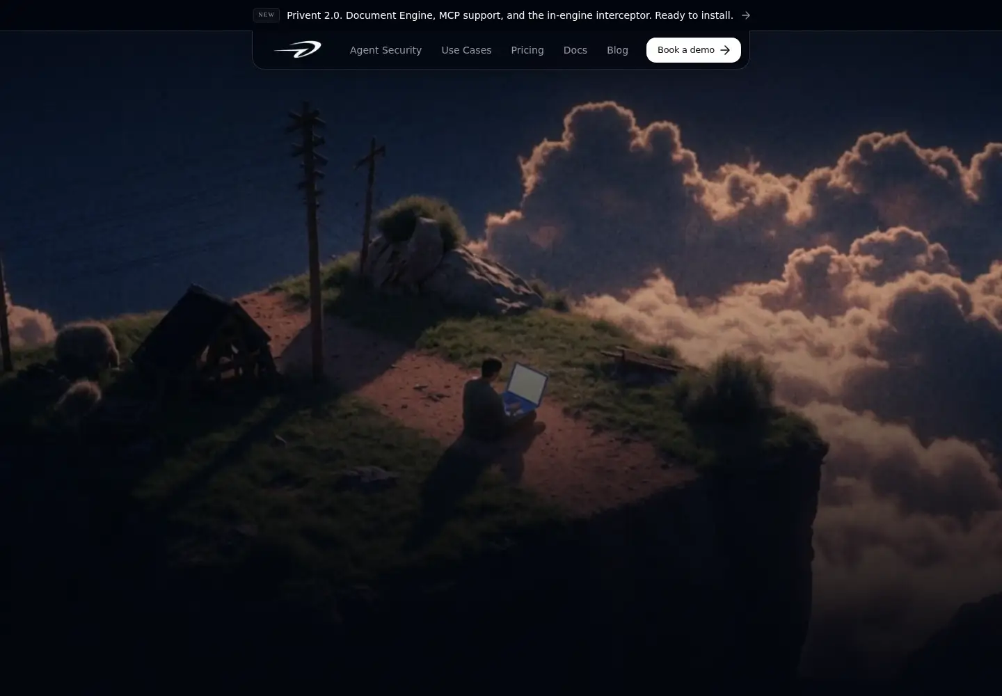 Screenshot of privent.ai