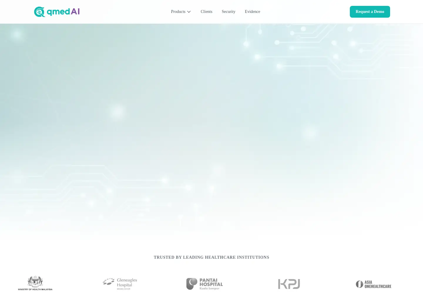 Screenshot of qmed.ai