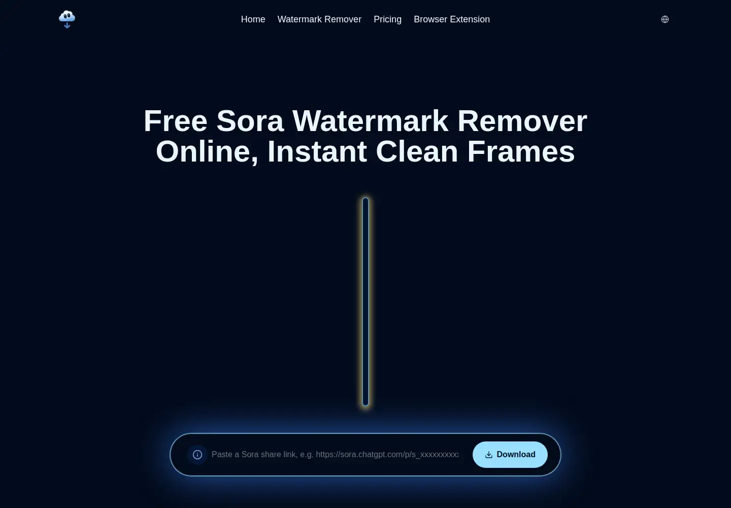 Captured homepage of sorawatermarkremover.ai in the current scan