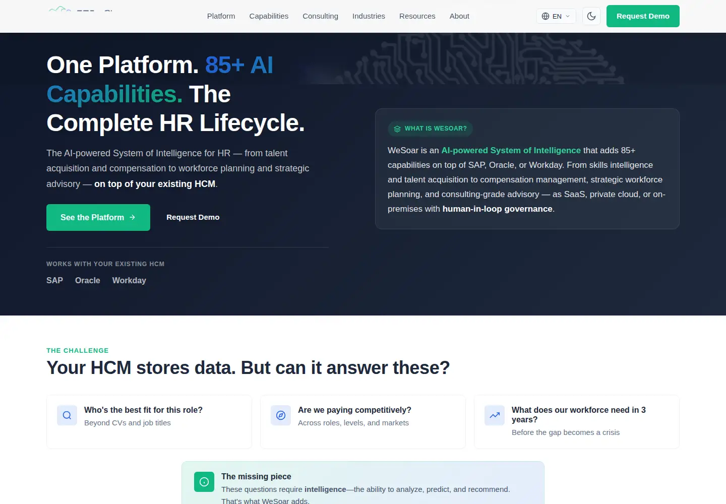 Screenshot of wesoar.ai