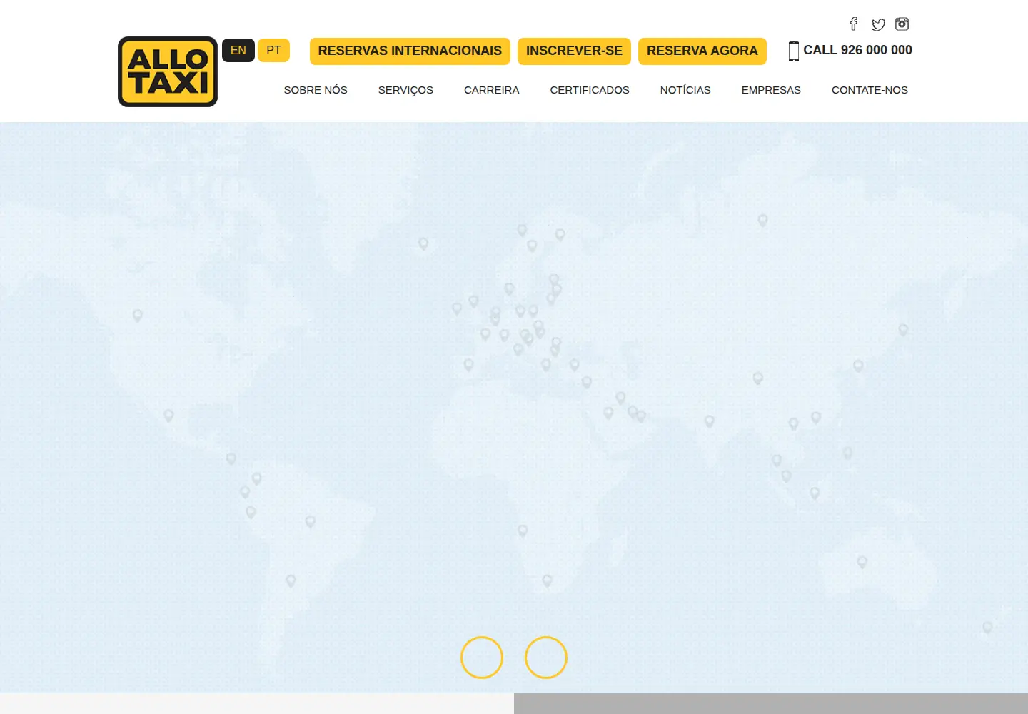 Screenshot of allotaxi.co.ao