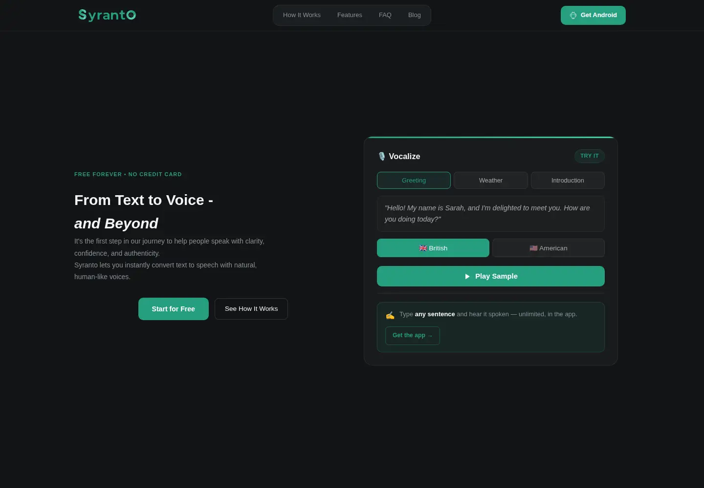 Screenshot of accentize.app