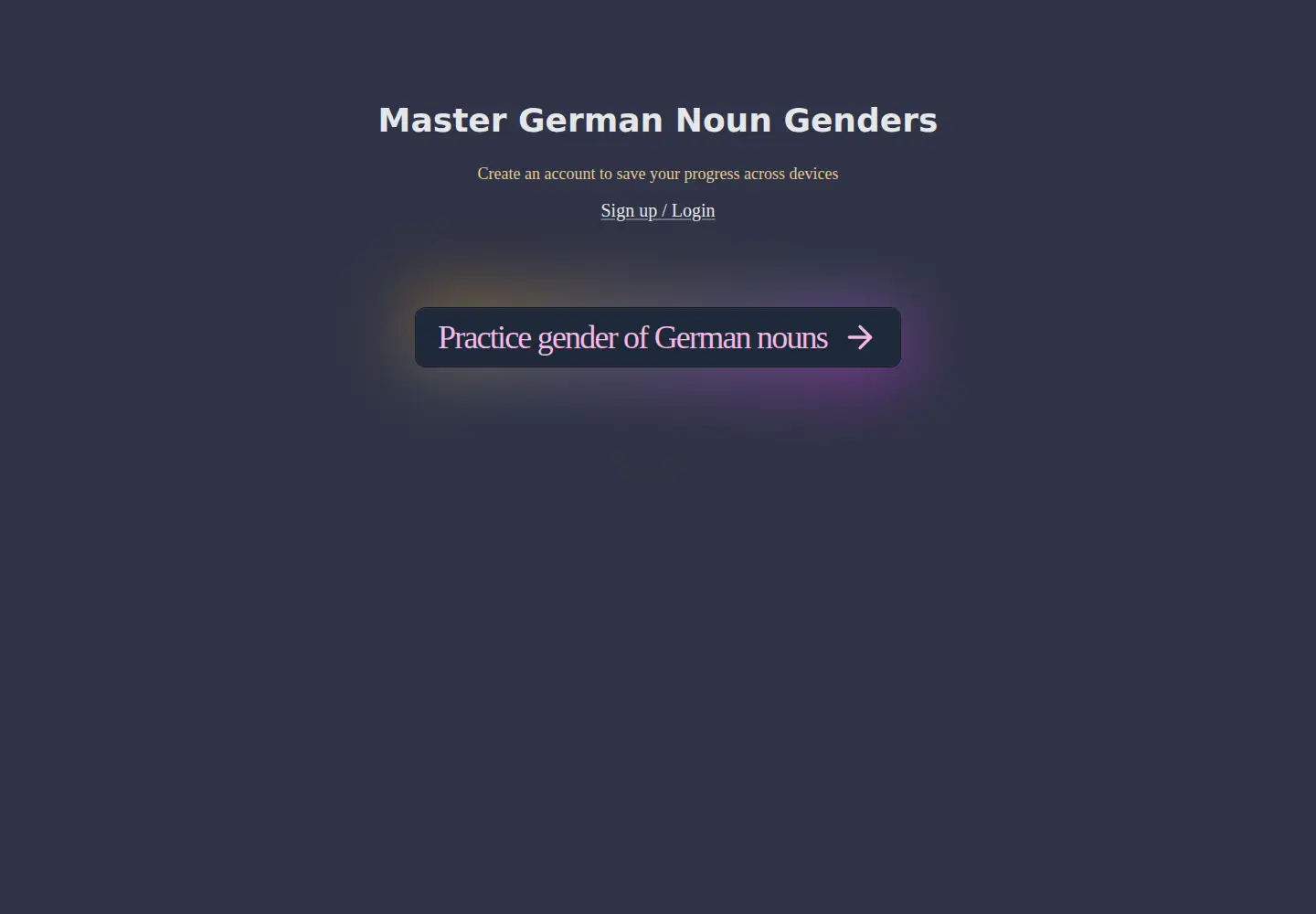 Captured homepage of derdiedas.app in the current scan