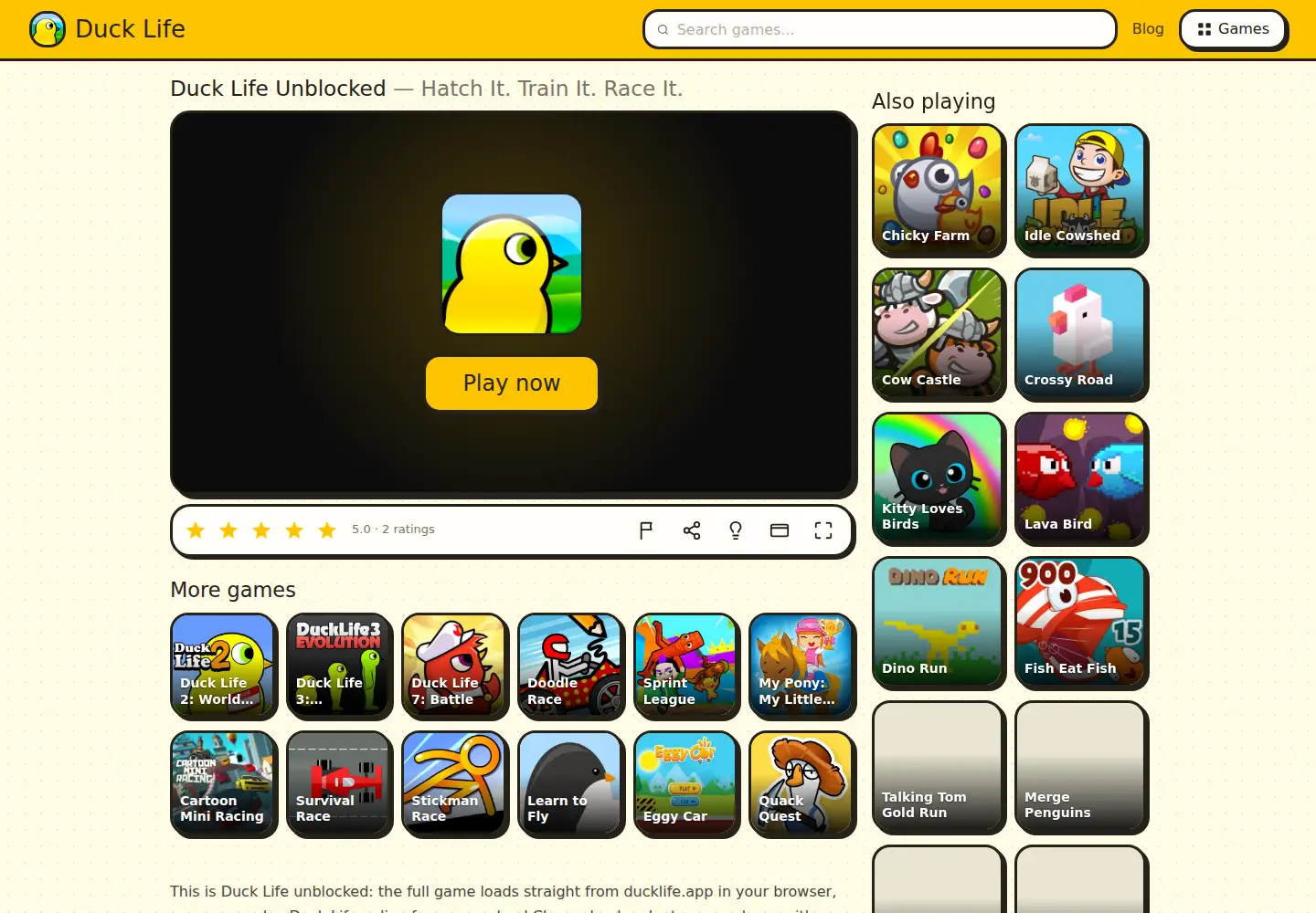 Screenshot of ducklife.app