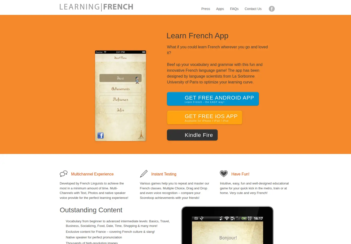 Screenshot of lebonmot.app