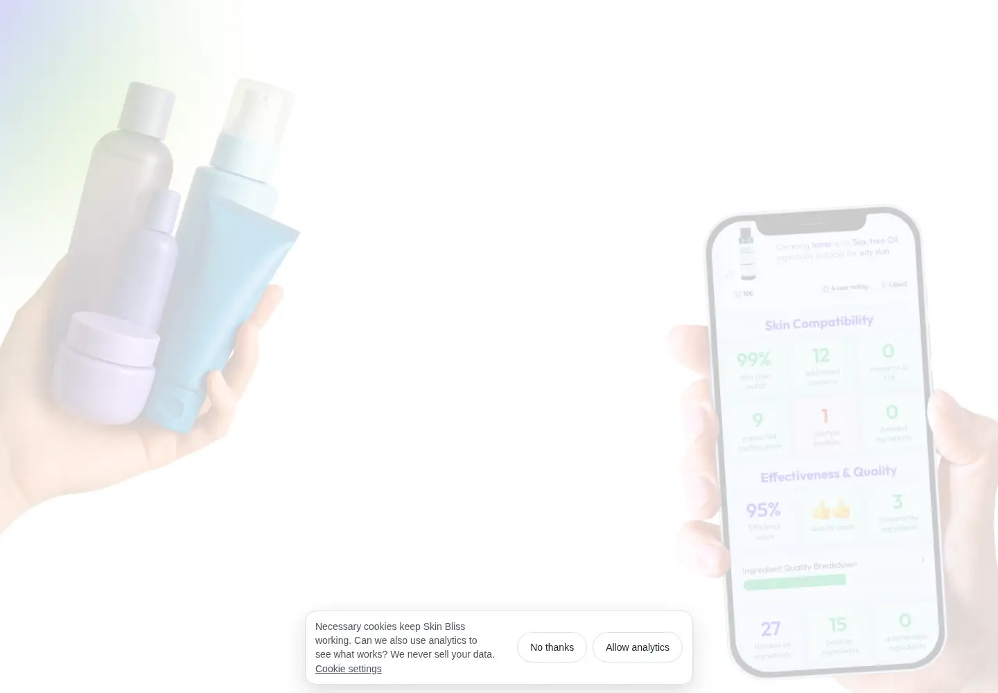 Screenshot of skinbliss.app
