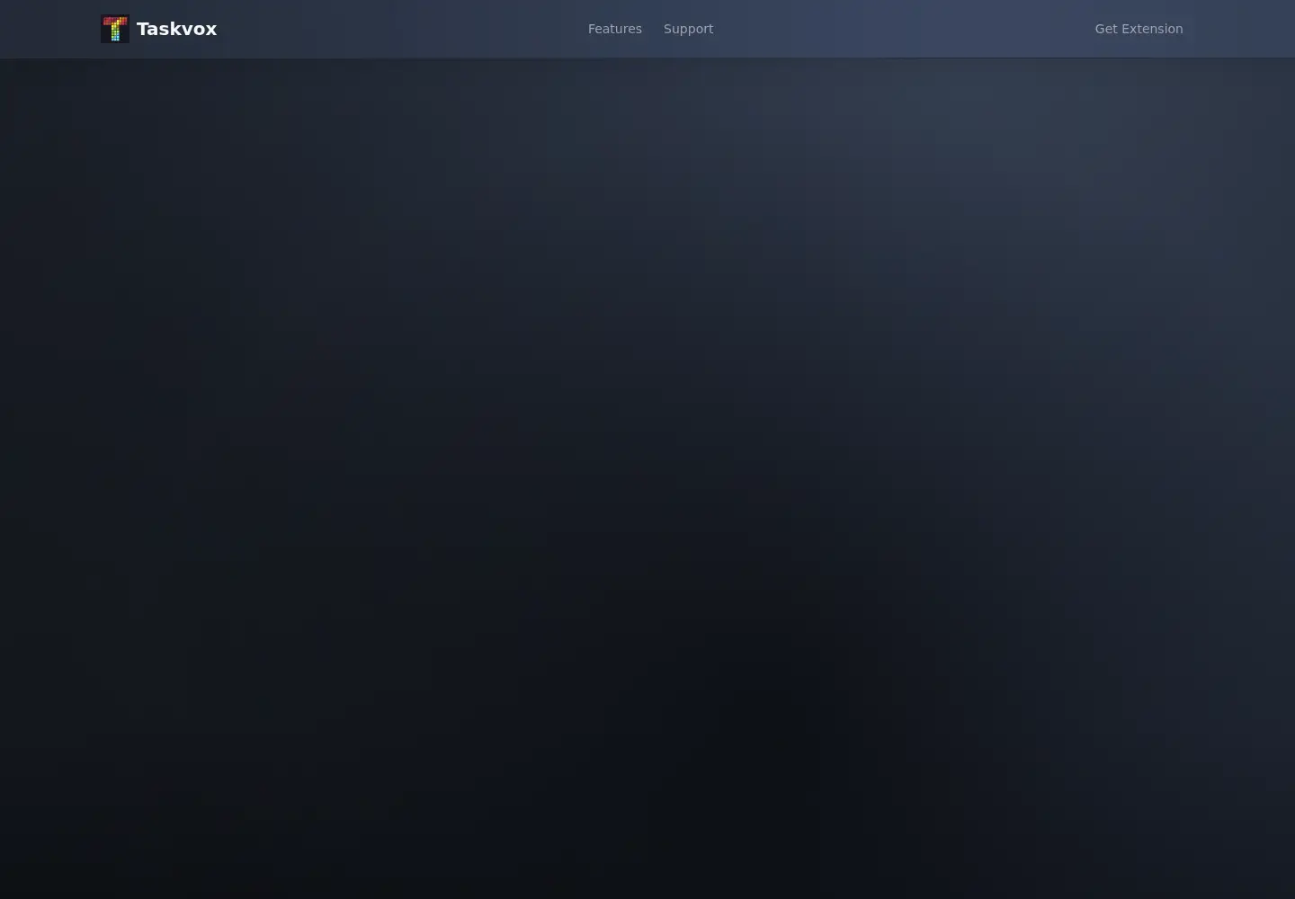 Screenshot of taskvox.app