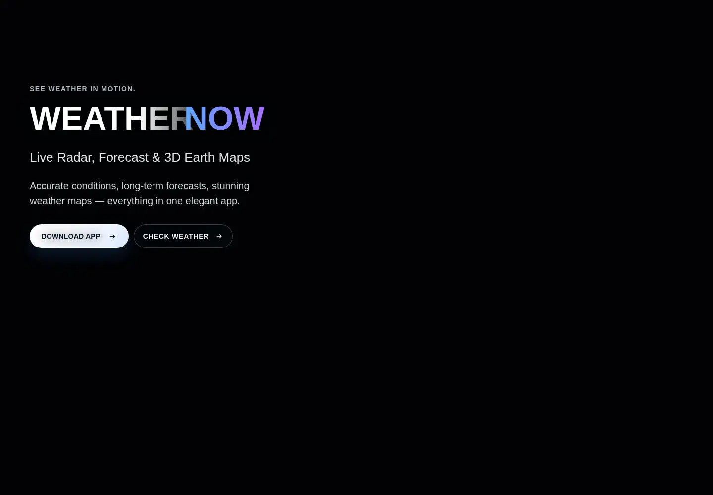 Screenshot of weathernow.app