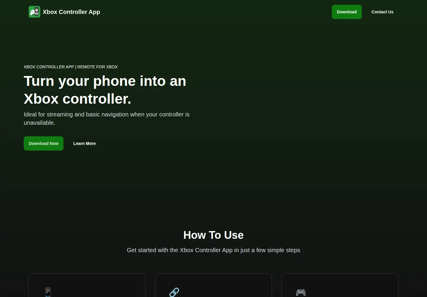 Screenshot of xboxcontroller.app