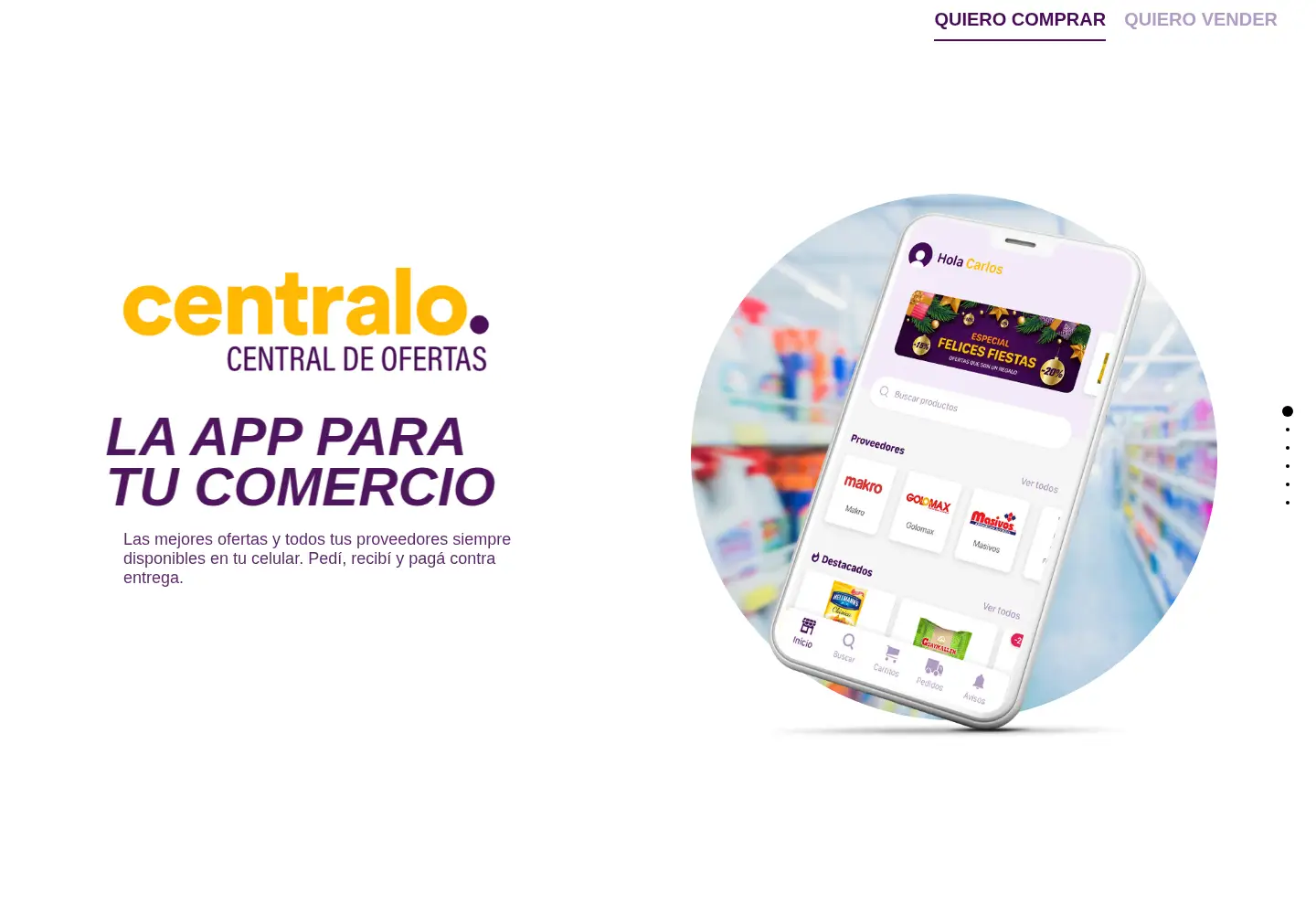 Captured homepage of centralo.com.ar in the current scan